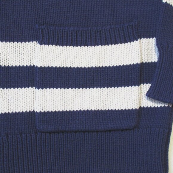 NWT J.Crew Sweater Jacket with Lobster Detail in Raw Indigo Natural Cardigan XS - Picture 7 of 11